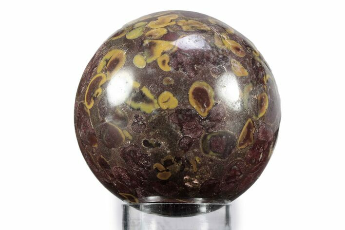 Polished Fruit Jasper Sphere - India #359716